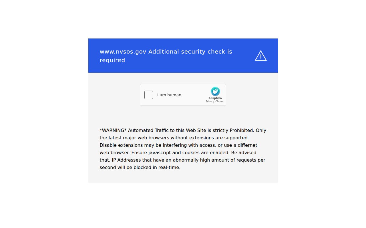 Las Vegas voter registration lookup identity fields